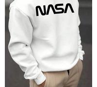Plus grande taille Sweat-shirt ample à imprimé lettres pour hommes 1XL,2XL,3XL,4XL,5XL,6XLTissu tricoté