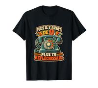 Plus Il Y Avait De 9 Plus Tu Réfléchissais Humour Années 70 T-Shirt Graphique avec Valeur