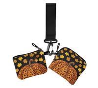 Plus It's Fall Y'all Bracelet double imprimé citrouille léopard Halloween et floral