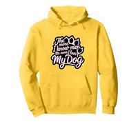 Plus je connais les hommes, plus j'aime mon chien Pink Paw Lover Sweat à Capuche