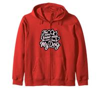 Plus je connais les hommes, plus j'aime mon chien Pink Paw Lover Sweat à Capuche