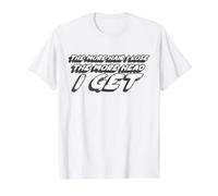 Plus Je perds de Cheveux, Plus Je reçois de tête | Homme T-Shirt Graphique avec Valeur, Homme, Blanc, L