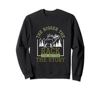 Plus le rack est grand, meilleure est l'histoire pour Bull Elk Hunter Sweatshirt