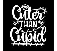 plus mignon que le cœur de Cupidon, Saint-Valentin, amour, sois à moi, vacances Stickers lettrage 42x48.8cm Embellissement mural Blanc