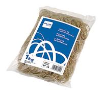 Plus Office - Gommes élastiques, sac de 1 kg, Rubber Bands, parfaits pour le bureau, l'organisation d'archives, la maison et l'école en caoutchouc naturel - 160 mm