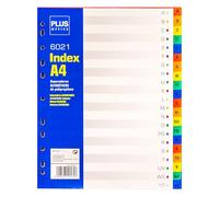Plus Office HJ-21P - Séparateur Alphabétique en Polypropylène avec 20 Feuilles de Lettres, 1 Unité