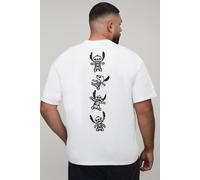 Plus Oversized Disney Lilo And Stitch License T-Shirt homme - blanc - 3XL, blanc