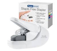 Plus Paper Clinch Agrafeuse compacte sans agrafes Blanc ivoire