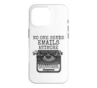 Plus Personne n’envoie d’e-mails, Machine à écrire drôle Coque pour iPhone 16 Pro