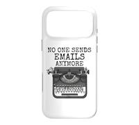 Plus Personne n’envoie d’e-mails, Machine à écrire drôle Coque pour iPhone 17 Pro Max