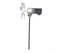 Plus petite éolienne modèle - Éolienne rotative à 360° modèle pédagogique pour expériences, suivi automatique du vent, rouge