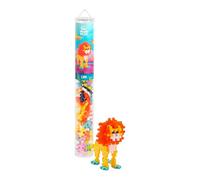 Plus-Plus - 100 Briques de Construction avec Tube de Rangement - Tube Lion 100 Pièces - Jeu de Construction Enfant Dès 5 Ans - Jouet Éducatif et Ludique pour Fille et Garçon