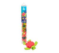Plus-Plus – Jeu de construction Tube Tortue – 100 pièces, tube de rangement multicolore – dès 5 ans
