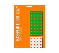 PLUS PLUS - 2 Bases de construction BIG blanche et verte - PP3287