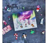 Plus-Plus Calendrier de l'Avent - Aurores boréales - 600 pièces - Blocs de construction, jouets éducatifs pour enfants, voyage, jouets de voyage, fabriqués au Danemark
