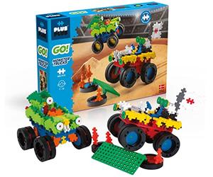 PLUS PLUS GO! Monster Trucks - 600 Pcs - PP7014 Basic