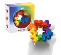 Plus Plus HEXEL Fidget Toy - Elastic 6-Piece Fidget Toys for Kids, Ideal Sensory