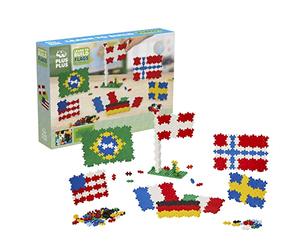PLUS PLUS - Kit découverte Drapeaux du monde de 700 pièces - Jeu de construction - PP3932
