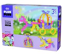Plus-Plus Mini Pastel 220 - Contes de fées, 3 en 1