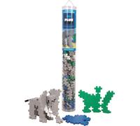 Plus-Plus - Eléphant Tube de 100 Pièces Jeu Educatif de Construction et Créativité en 2D/3D, PP4091
