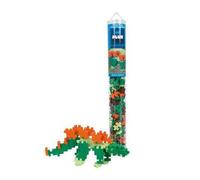 Plus-Plus - Stégosaure Tube de 100 Pièces Jeu Educatif de Construction et Créativité en 2D/3D, PP4093