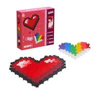 PLUS PLUS - Puzzle par numéro Cœurs de 250 pièces - Jeu de Construction - PP3911