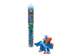 Plus-Plus - Triceratops Tube de 100 Pièces Jeu Educatif de Construction et Créativité en 2D/3D, PP4094