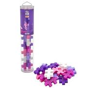 PLUS PLUS - Tube de 15 pièces BIG de Couleurs pailletées - Jeu de Construction - PP3432