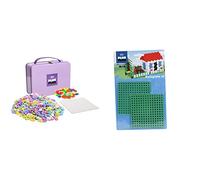 PLUS PLUS - Valisette métal Pastel/Néon 600 pièces - PP7003 & Jeux de Construction 2 Bases, PP4022