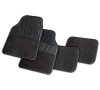 +PWR Car Parts Tapis en Caoutchouc et Moquette Capri Tapis de Voiture Universel. 85% PVC recyclé et 15% Polyester, Taille 64x44 cm / 44x33 cm. Antidérapant. Protège Le Sol d'origine.