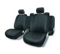 +PWR Car Parts Jeu de Housses de siège universelles Venezia Noir. Compatible avec Les airbags, Fermeture à glissière arrière séparée. Complet pour 5 sièges.D7:E7