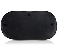 +PWR Car Parts Pare-Soleil arrière Triple Couche Noir Microperforé Pliable 100 x 50 cm. Protège l'intérieur de la Voiture des Rayons du Soleil. Installation Rapide et Facile. 100% Polyester.