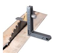 Plus profond pour scie à table - Outil de hauteur de précision en aluminium, durable et résistant à l'usure, conception durable | Règle de travail du bois Outil de menuiserie léger et précis pour les