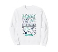 Plus Puissant Que Les Vagues de la mer est Son Amour Sweatshirt