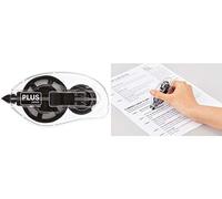 PLUS - Ruban correcteur DS rétractable WH-1304, 20 m x 4,2 mm - Noir