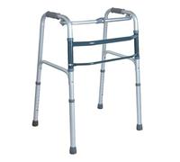 PLUS SANTÉ - Cadre de marche ELAN | ultra-léger, hauteur réglable 76-93,8 cm, pliage en un clic, soutien sécurisé pour mobilité réduite & rééducation | 57×42×76-93 cm | charge 100 kg