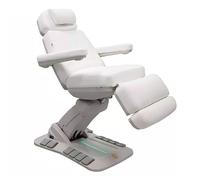 PLUS SANTE - Fauteuil d’Examen électrique PS MALDI 187×70×63-90 cm | 2 Moteurs, Hauteur réglable, Dossier inclinable, Repose-Pieds Manuel, Structure Acier, Usage Professionnel (Blanc)