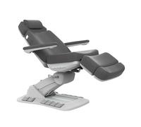 PLUS SANTE - Fauteuil d’Examen électrique PS MALDI 187×70×63-90 cm | 2 Moteurs, Hauteur réglable, Dossier inclinable, Repose-Pieds Manuel, Structure Acier, Usage Professionnel (Gris foncé)