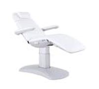 PLUS SANTE - Fauteuil de Soins Électrique Bliss, Polyvalence et Praticipé 4 Moteurs, PU Blanc, Hauteur Réglable 67-88 cm (sans pédale)