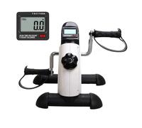 Plus SANTÉ - Pédalier d’Exercice A-Biker Blanc | Mini vélo Bras/Jambes, résistance réglable, écran LED (Temps, Tours, Calories), Compact & Portable | pédales antidérapantes | Normes CE/ROHS/GS