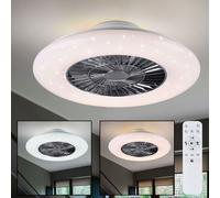 Plus Silencieux LED Ventilateur de Plafond Étoiles Ciel Lampe Télécommande
