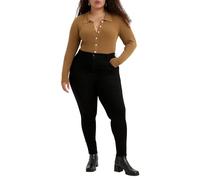 Plus Size 720 High Rise Super Skinny Jeans Femme Black Celestial (Noir) 16 Short