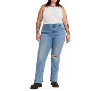 Plus Size 726 High Rise Flare Jeans Femme Medium Indigo Destructed (Bleu) 24 Short