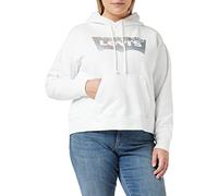 Plus Size Graphic Standard Hoodie Femme Rainbow Gradient Batwing White + (Blanc) XL