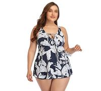 Plus Size Two Piece Swimwear Woman Large Swimsuit Plussize Swimwear Beachwear for Female Swim Shorts