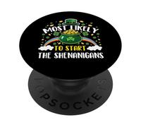 Plus susceptible de Commencer Les manigances - St Patrick PopSockets PopGrip Adhésif