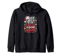 Plus susceptible de Demander au Père Noël de définir Un Bon Noël Amusant Sweat à Capuche