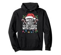 Plus susceptible de devenir impertinent avec le Père Noël Noël Sweat à Capuche