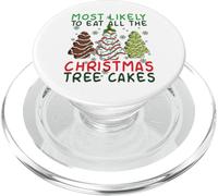 Plus susceptible de Manger Tous Les gâteaux de Sapin de Noël PopSockets PopGrip pour MagSafe