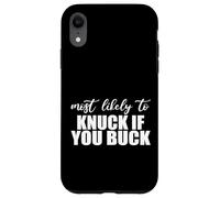 Plus susceptible de se coincer si Vous êtes bourré. Thanksgiving et Noël. Coque pour iPhone XR